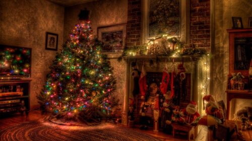 Tree, Christmas, Holiday, Garland Wallpapers Free Download