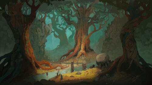 Tree, River, Stones Wallpapers Free Download