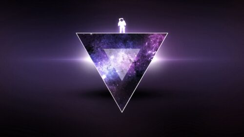Triangle, Astronaut, Minimalism HD Wallpapers Free Download