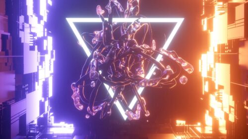 Triangle, Clot, Neon Wallpapers Free Download