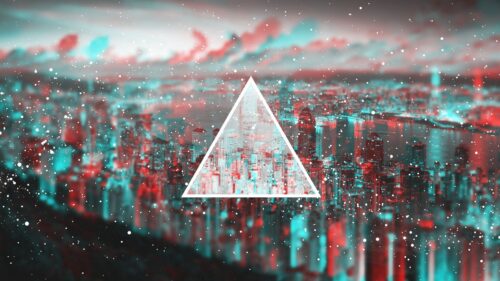 Triangle, Light, Blurred Wallpapers Free Download