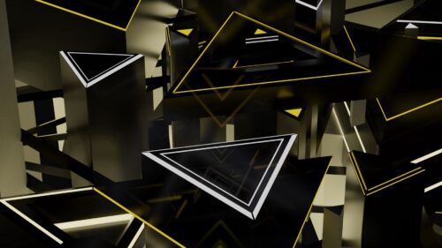 Triangles, Shapes, 3D Wallpapers