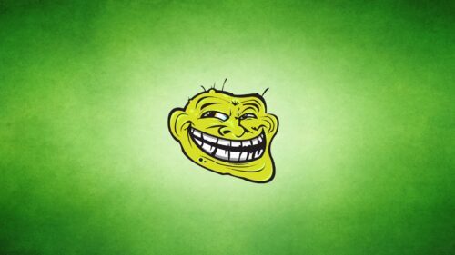 Trollface, Art, Green Wallpapers Free Download