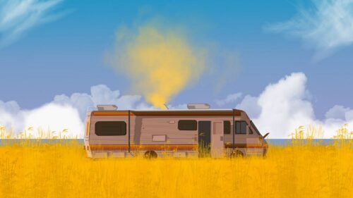 Van Car, Colored, Smoke Wallpapers Free Download