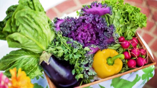 Vegetables, Basket, Green Wallpapers Free Download