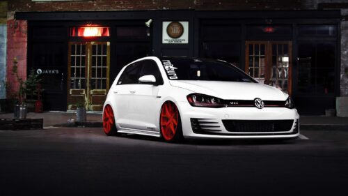 Volkswagen Golf Gti, White Wallpapers Free Download