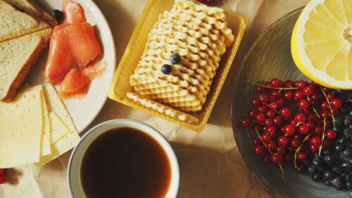 Waffles, Tea, Lemon, Currant, Fish Full HD Wallpapers Free Download