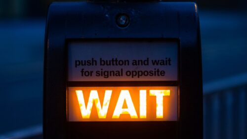 Wait, Button, Inscription Full HD Wallpapers Free Download