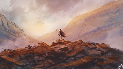 Wanderer, Silhouette, Stones Best HD Wallpapers Free Download