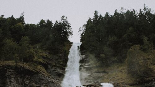 Waterfall, Cliff, Water HD Wallpapers Free Download
