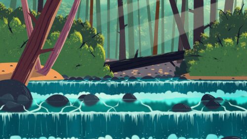 Waterfall, Water, Trees HD Wallpapers Free Download