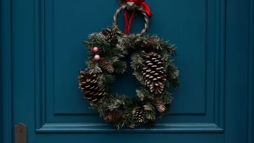 Wreath, Flowers, Decoration, Christmas Wallpapers Free Download