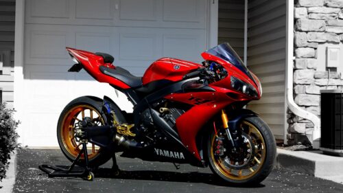 Yamaha R1, Red, Sportbike Wallpapers Free Download