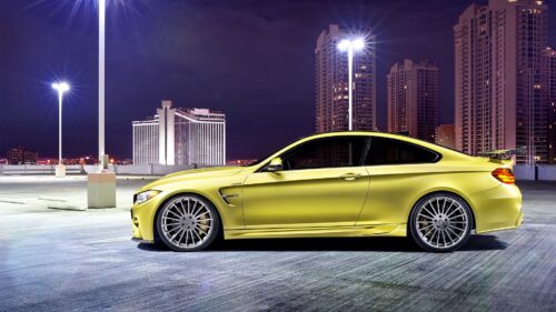 Yellow BMW Car HD Wallpapers Free Download