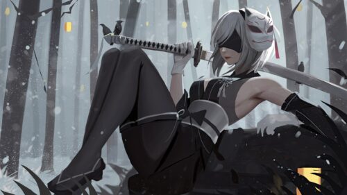 2B Nier Automata High-Quality Gaming Wallpaper for PC – 4K Desktop Background