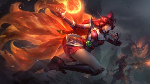 Ahri League of Legends Gaming Wallpaper HD 16:9 Desktop Background