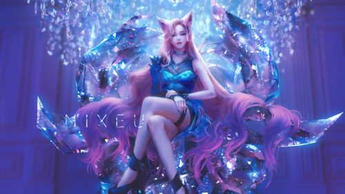 Ahri League of Legends Gaming Wallpaper 4K High Resolution Desktop Background