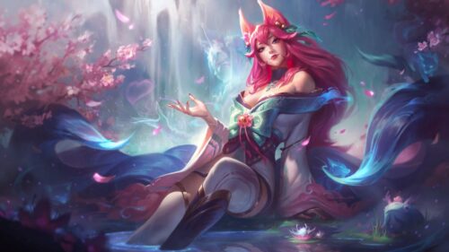 Ahri League of Legends Gaming Wallpaper 4K High Definition Desktop Background