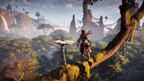 Aloy Horizon Forbidden West 4K Gaming Wallpaper for Desktop PC – High-Quality Landscape Background