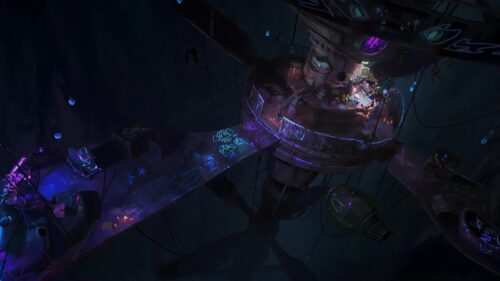 Stunning Arcane League of Legends Jinx and Vi Cinematic Art 4K Desktop Wallpaper
