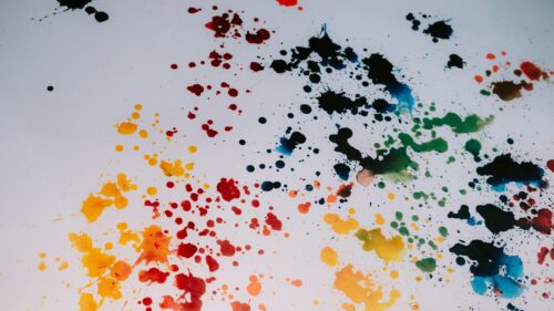 Abstract Colorful Paint Splatter Artistic 4K Desktop Wallpaper