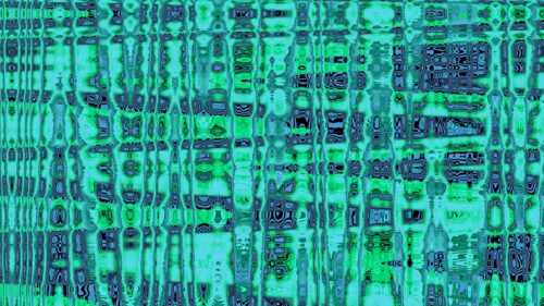 Abstract Teal and Blue Digital Glitch Art 4K Desktop Wallpaper