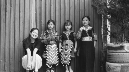 Cultural Portraits Young Girls in Traditional Attire 4K Desktop Wallpaper