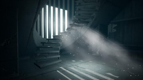 Eerie Backrooms Liminal Space Aesthetic High Resolution Desktop Wallpaper