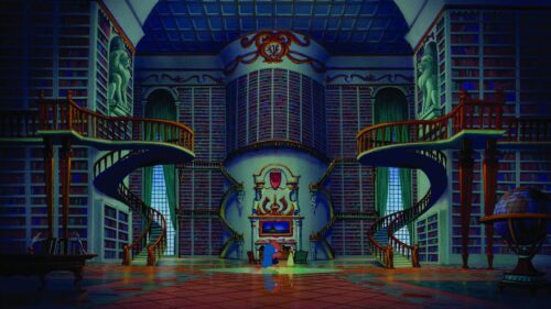 Enchanting Beauty and the Beast Ballroom Dance Scene High Resolution 4K Wallpaper