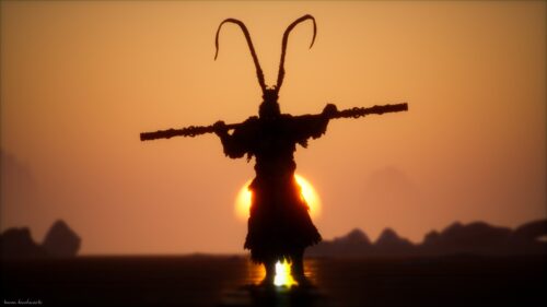 Black Myth Wukong Epic Gaming Wallpaper 4K Desktop Background