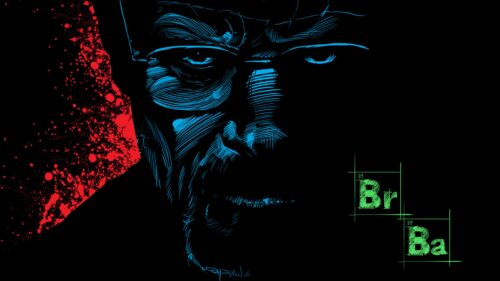 Walter White Heisenberg Breaking Bad Minimalist Artistic 4K Desktop Wallpaper