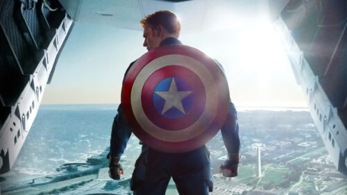 Epic Captain America Shield Cinematic 4K Desktop Wallpaper