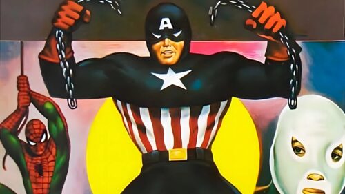 Epic Captain America Cinematic Shield Throw Action Desktop Wallpaper