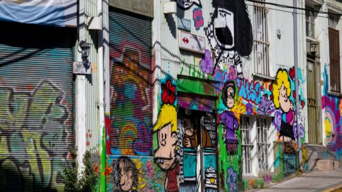 Colorful Mafalda Graffiti Street Art Urban 4K Desktop Wallpaper