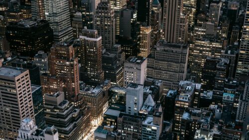 Breathtaking New York City Skyscrapers at Night 4K Desktop Wallpaper