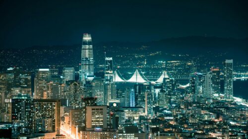 Stunning San Francisco Skyline at Night 4K Desktop Wallpaper