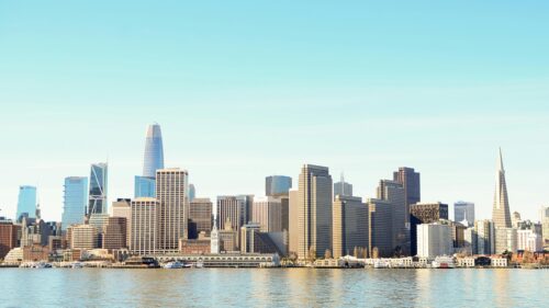 San Francisco Skyline Cityscape Over The Bay 4K Desktop Wallpaper