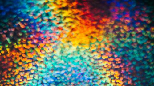 Iridescent Holographic Bokeh Abstract Light Waves 4K Wallpaper