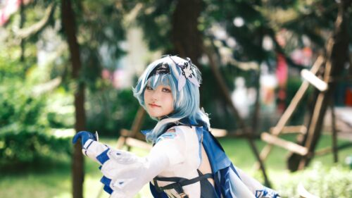 Beautiful Eula Lawrence Genshin Impact Cosplay Desktop Wallpaper
