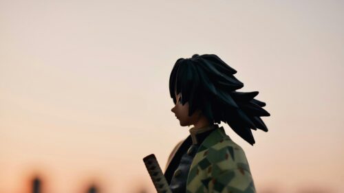 Giyu Tomioka Demon Slayer Silhouette Sunset PC Wallpaper