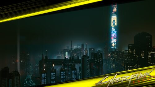 Cyberpunk 2077 Night City Neon Skyline 4K Gaming Wallpaper for Desktop PC