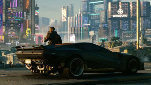 Cyberpunk 2077 Night City High Definition Gaming Wallpaper for Desktop 4K