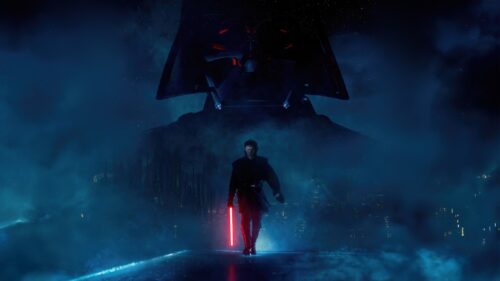 Epic Cinematic Darth Vader Sith Lord Portrait 4K Desktop Wallpaper