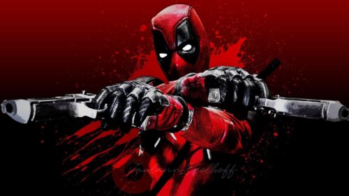 Deadpool Marvel Superhero Action Pose High Resolution 4K Desktop Wallpaper