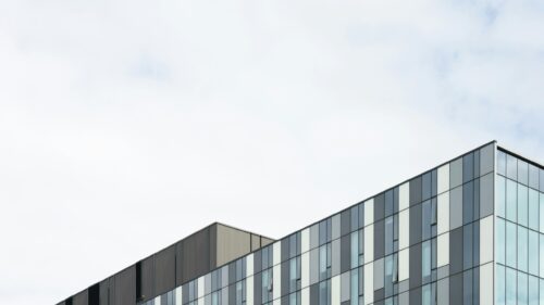 Modern Architectural Facade Geometric Building Pattern 4K Wallpaper