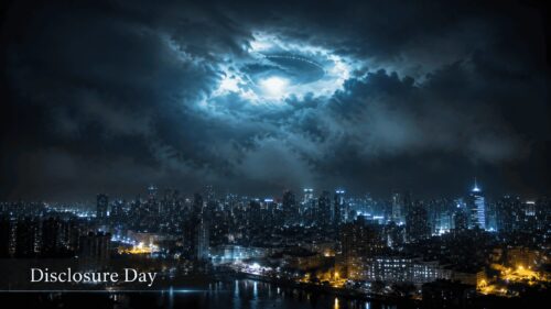 Mysterious Alien Disclosure Day Concept Cinematic Sci-Fi 4K Wallpaper