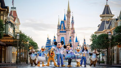 Magical Disney Castle Enchanted Evening Sky 4K Desktop Wallpaper