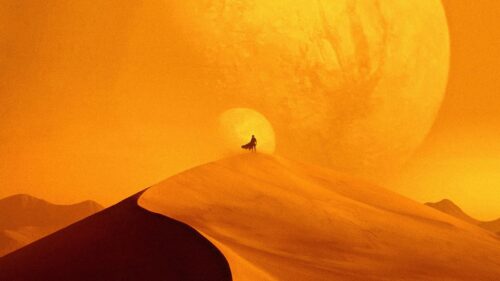 Epic Arrakis Desert Landscape from Dune Cinematic 4K Desktop Wallpaper