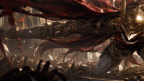 Elden Ring Lands Between Epic Fantasy Gaming Wallpaper for Desktop PC – 4K High Resolution