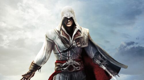 Ezio Auditore Assassin’s Creed Cinematic Gaming Wallpaper 4K for PC Desktop